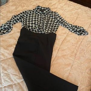 Stylish Express high waist crop pants blouse included